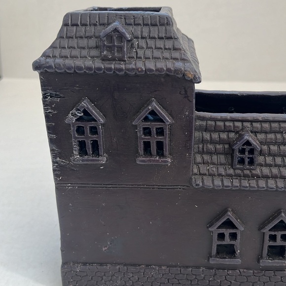 Vintage Pottery Barn Vintage Wax Haunted House Votive Candle Holder Halloween - Picture 9 of 17